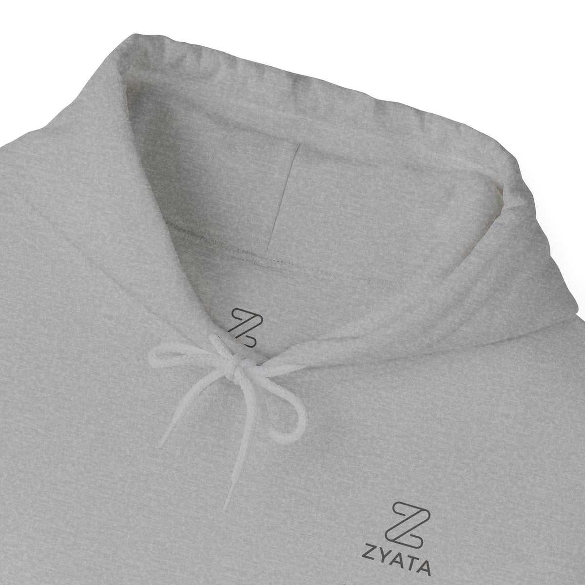 Zyata Minimalist Sleeve-Print Fleece Unisex Hoodie