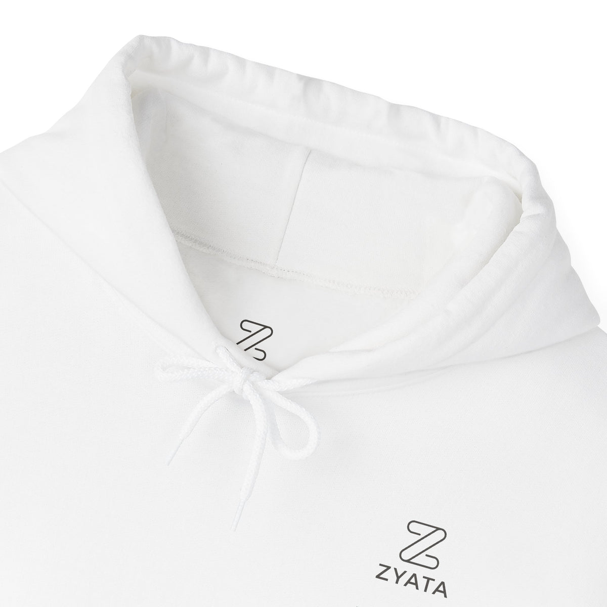 Zyata Minimalist Sleeve-Print Fleece Unisex Hoodie
