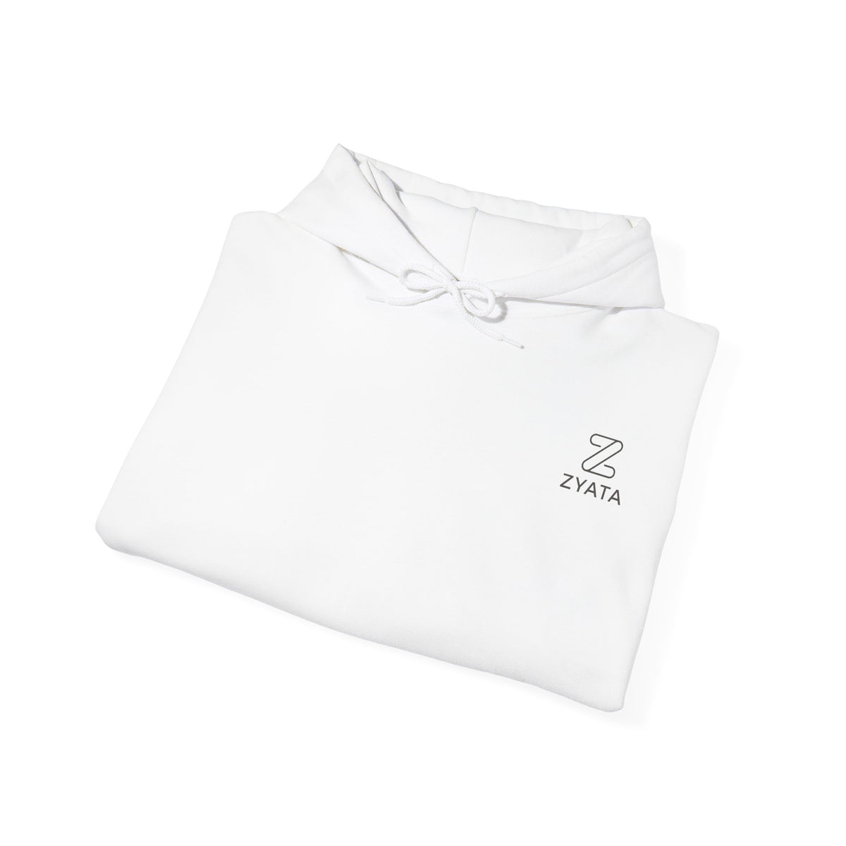 Zyata Minimalist Sleeve-Print Fleece Unisex Hoodie