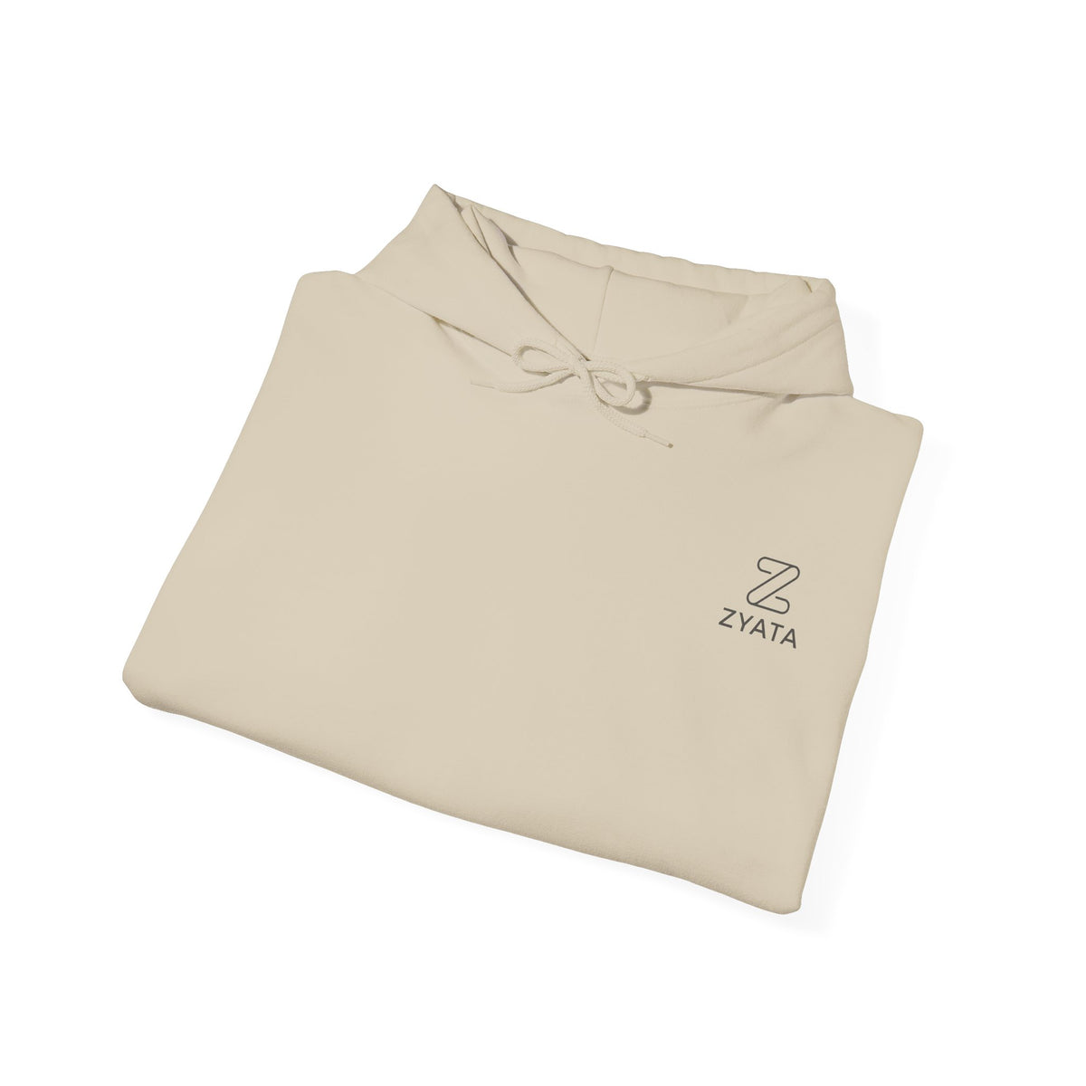 Zyata Minimalist Sleeve-Print Fleece Unisex Hoodie