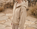 Oversized Fleece High-Neck Zip Jacket