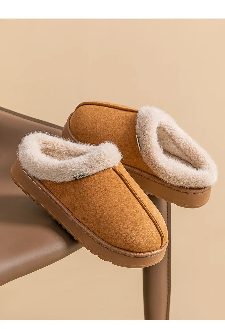 Cloud-Step Fluffy Winter Slippers