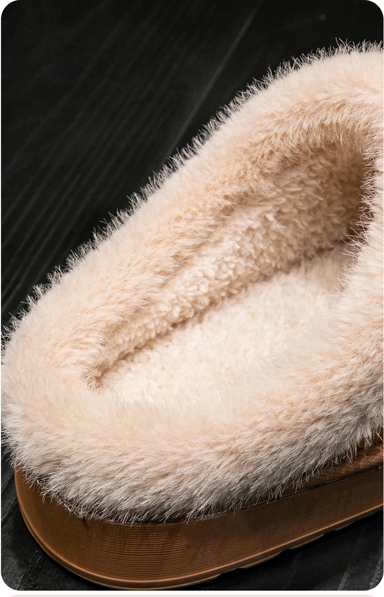 Cloud-Step Fluffy Winter Slippers