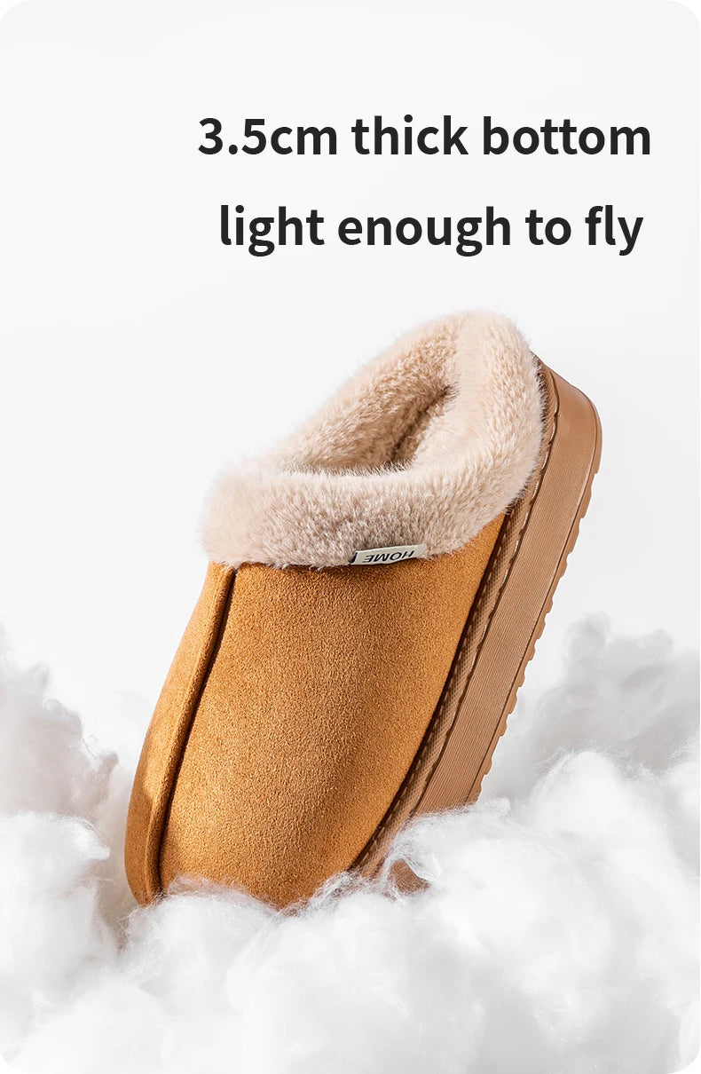 Cloud-Step Fluffy Winter Slippers