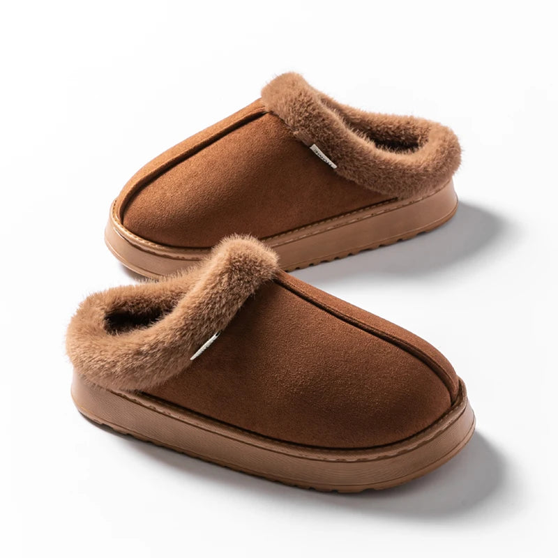 Cloud-Step Fluffy Winter Slippers