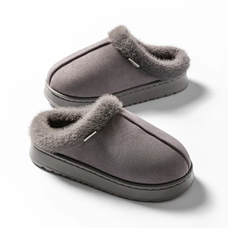 Cloud-Step Fluffy Winter Slippers
