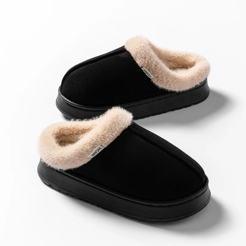 Cloud-Step Fluffy Winter Slippers
