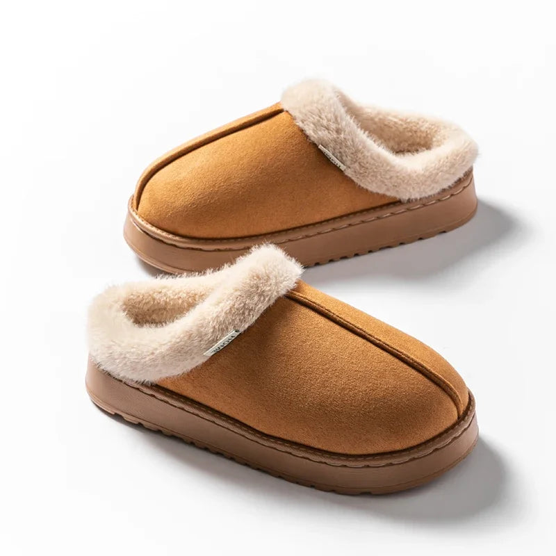 Cloud-Step Fluffy Winter Slippers