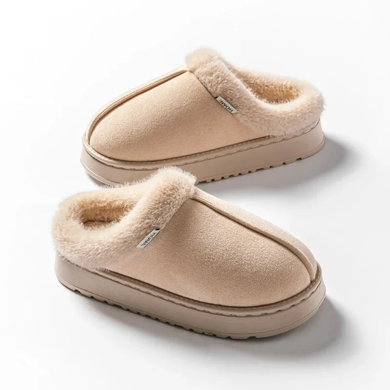 Cloud-Step Fluffy Winter Slippers