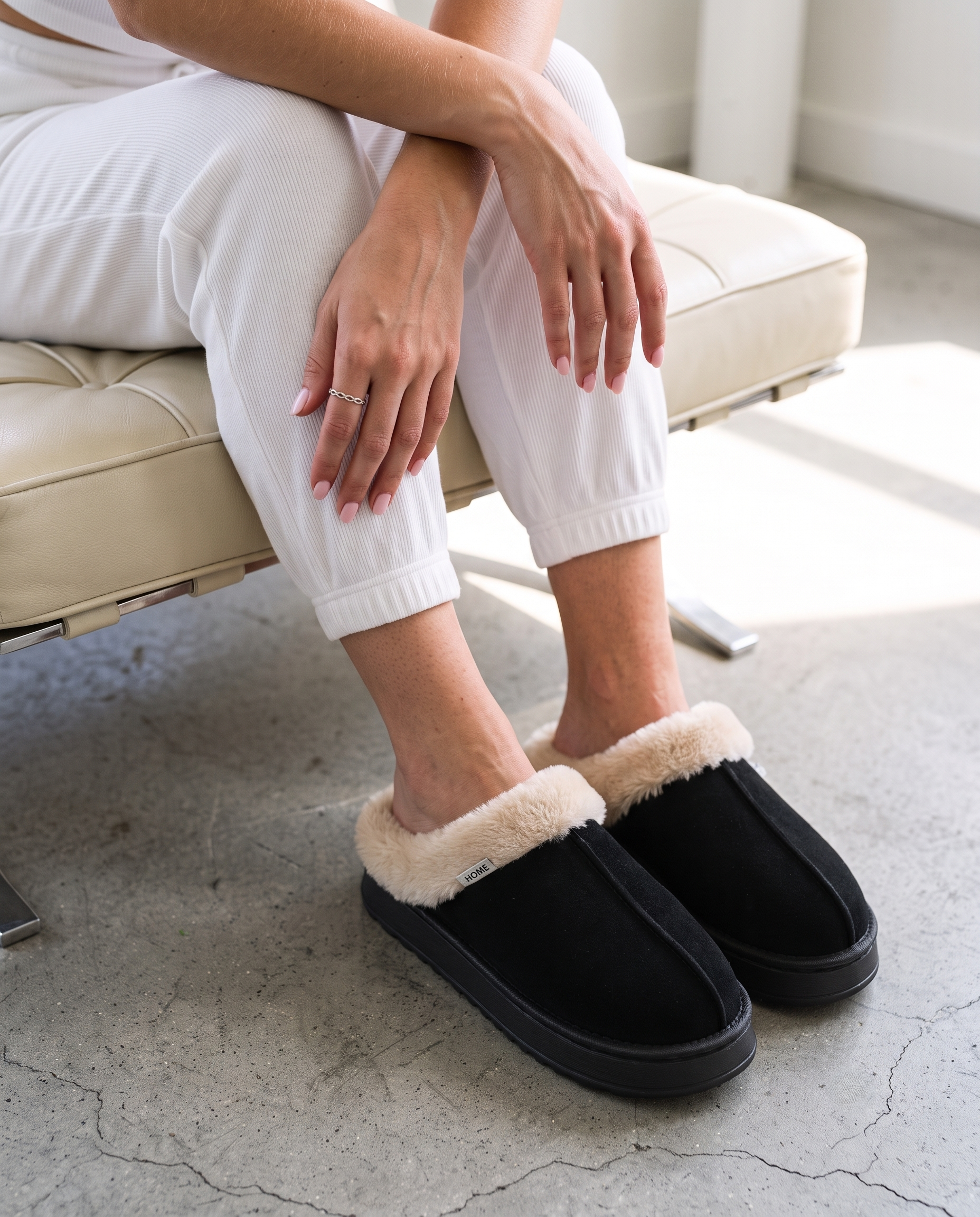 Cloud-Step Fluffy Winter Slippers