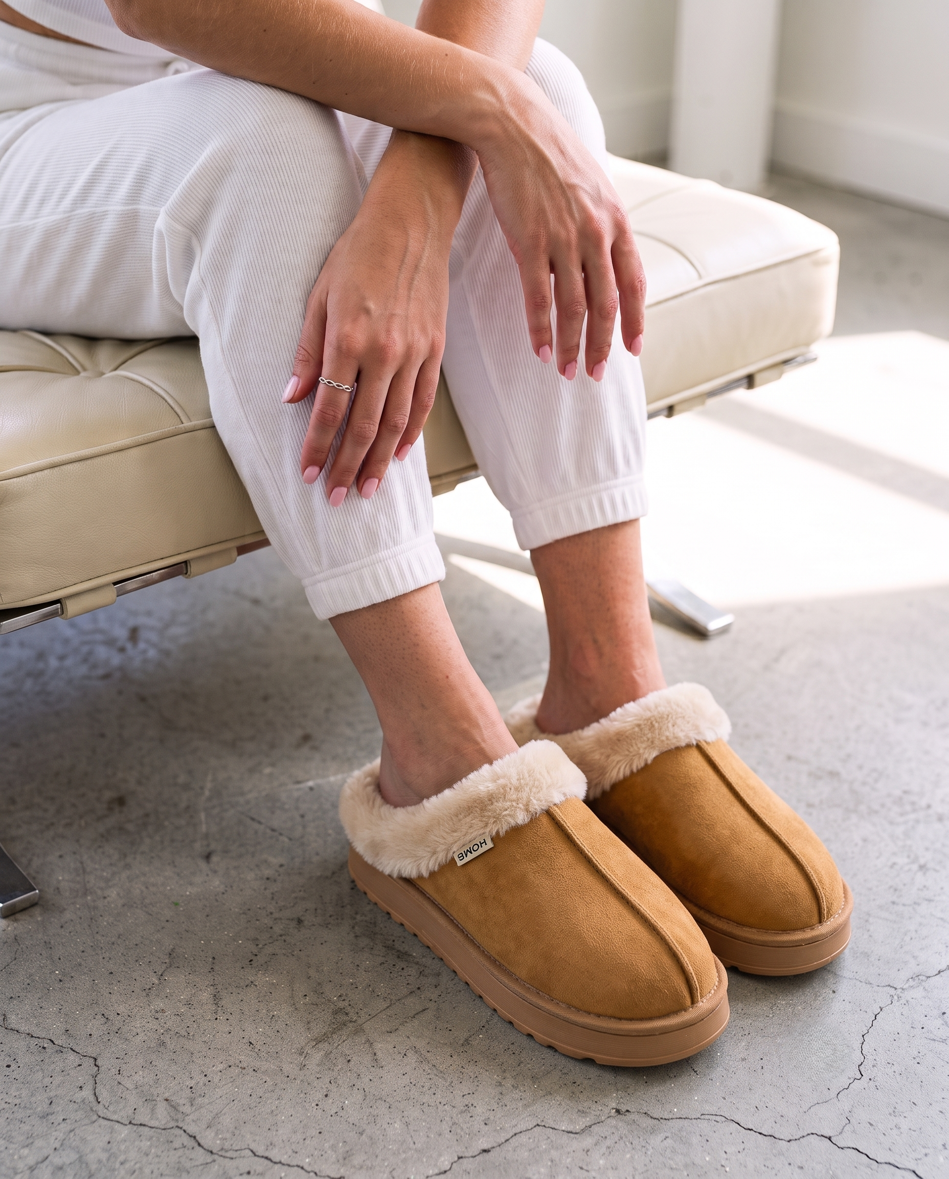 Cloud-Step Fluffy Winter Slippers