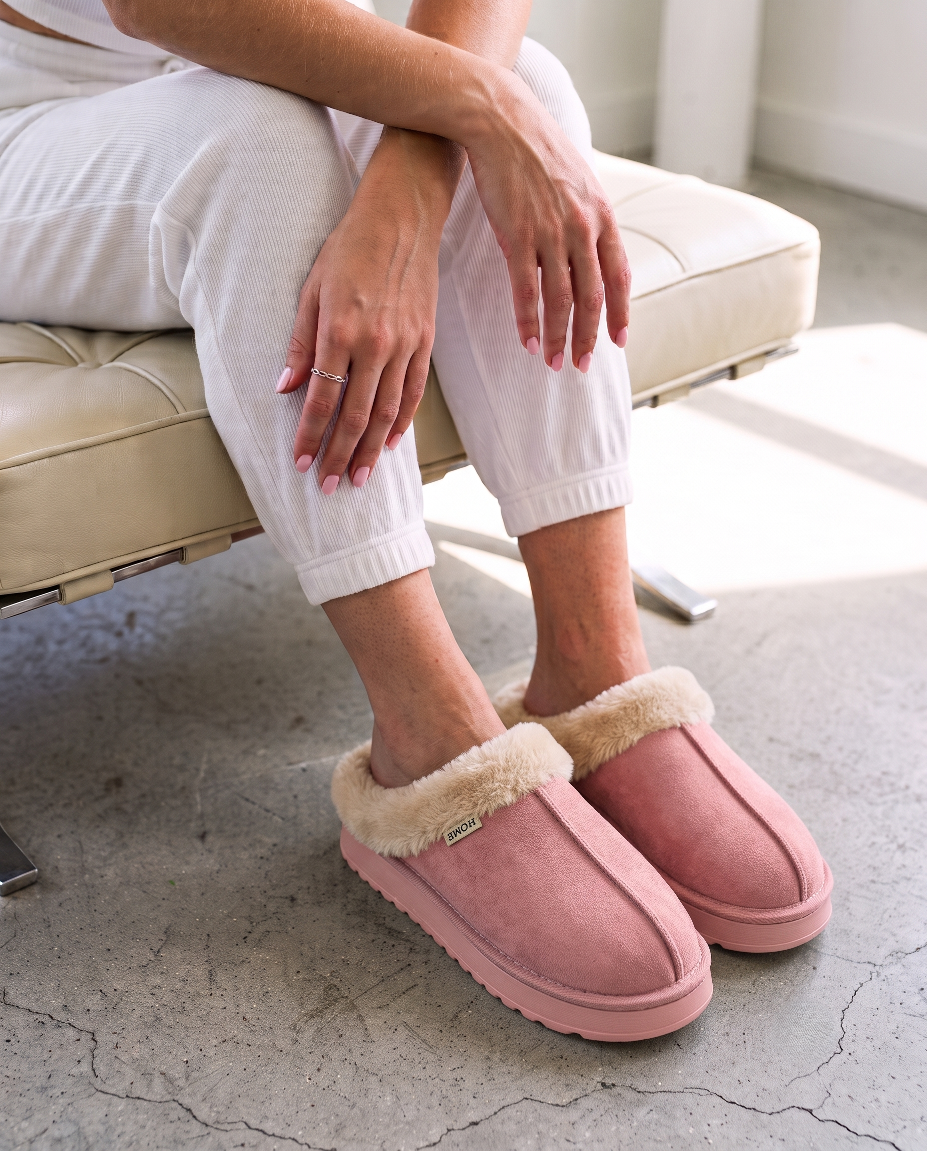 Cloud-Step Fluffy Winter Slippers